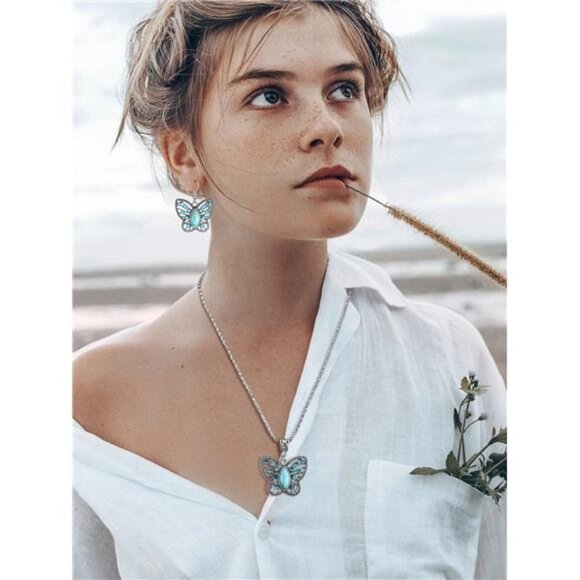 NEW Boho Butterfly Jewelry Set - Picture 4 of 6